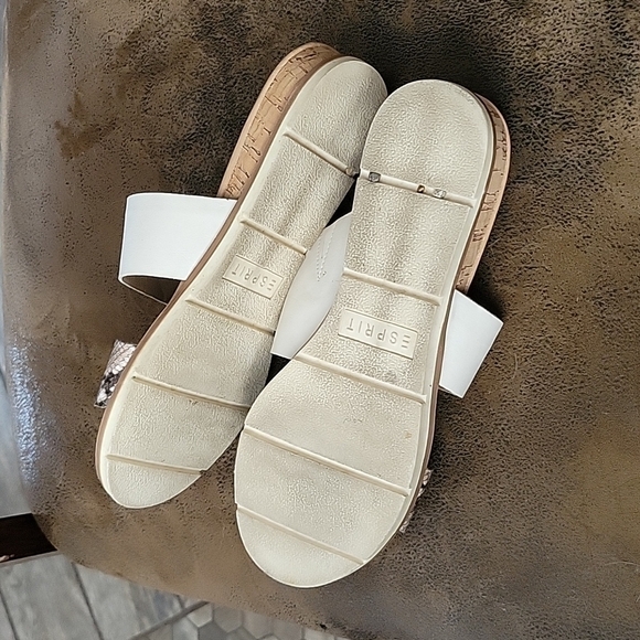 Esprit Snakeskin Print Slide On Sandals Size 7.5 - Picture 3 of 4